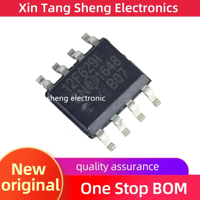 New original PIC12F629-I/SN patch SOIC8 12F629 8-bit flash memory microcontroller chip MUC electronic components ic