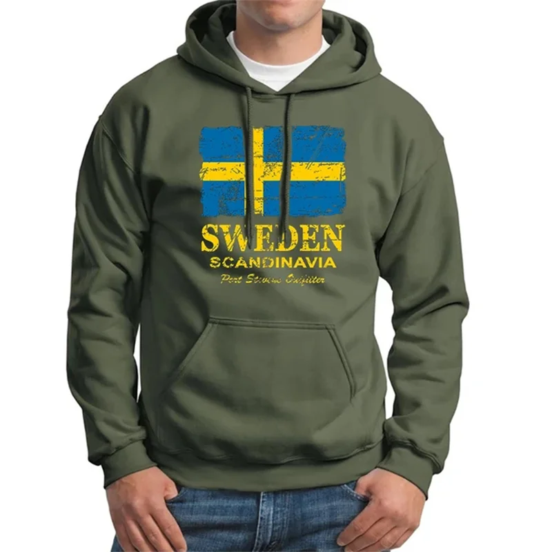 Vintage Look Sverige Flag Of Sweden Sweatshirt Hoodie Swedish Jersey Tre Kronor Gift T-Shirt Sweden Sverige Coat of Arms Hoodies