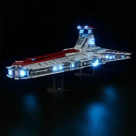 Största Venator-klassens Republic Attacks MOC 75367 Cruiser Byggset Block Klossar Leksaker för Vuxna Pojkar Julklappar Kompatibel 6 best sales Lego Venator - №4
