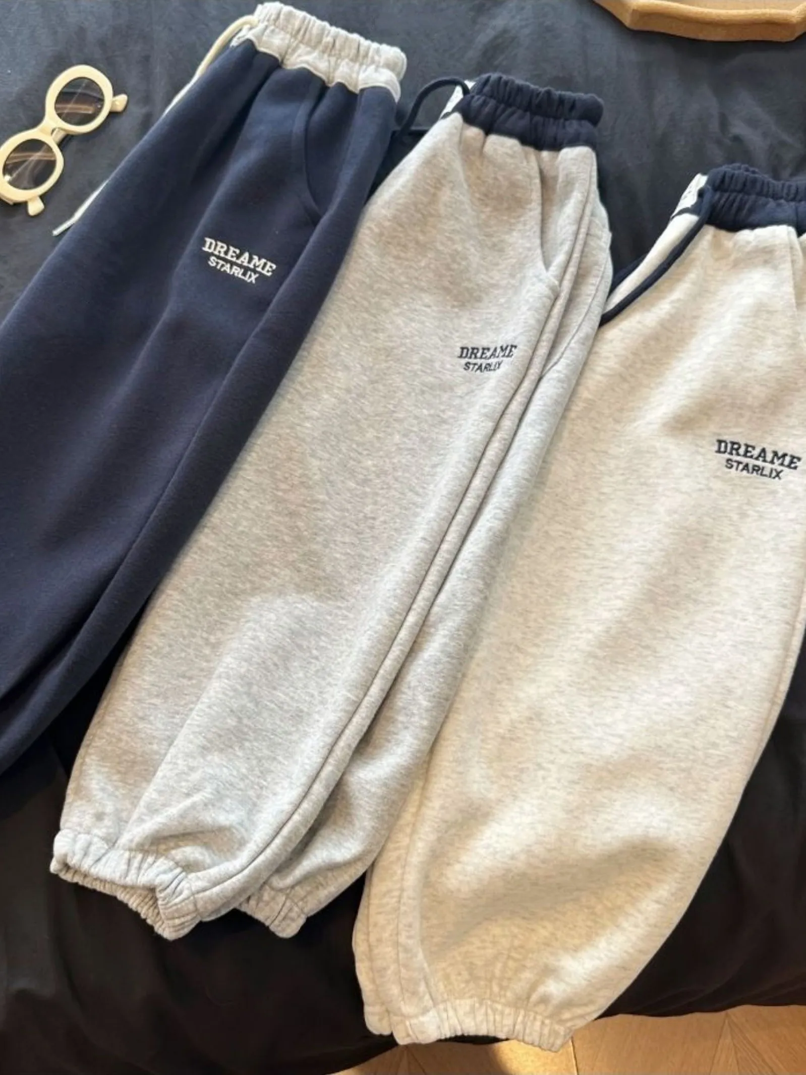 Modieuze casual broek voor jongens Lente Herfst Lange broek met manchetten Trendy outfit voor kinderen Hoge taille, losse pasvorm