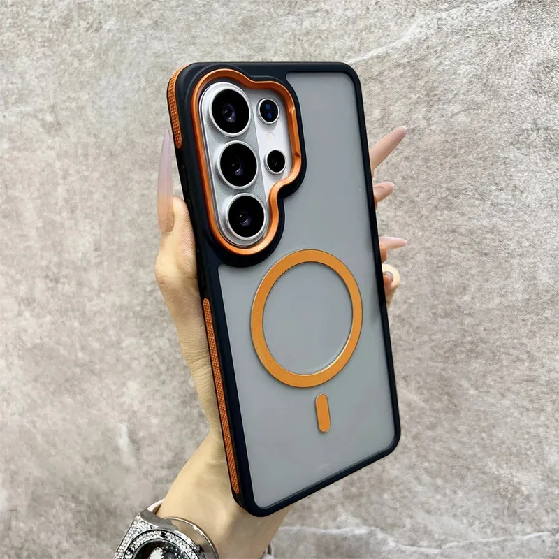For Magsafe Magnetic Colorful Case For Samsung S26 S24 FE S2