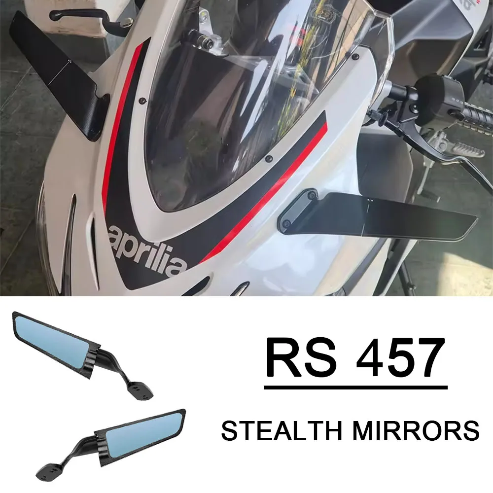 

Sport Winglet Mirrors Adjustable Stealth Mirrors rs457 Accessories For Aprilia RS457 RS 457 Rearview Mirrors Stealth Mirrors