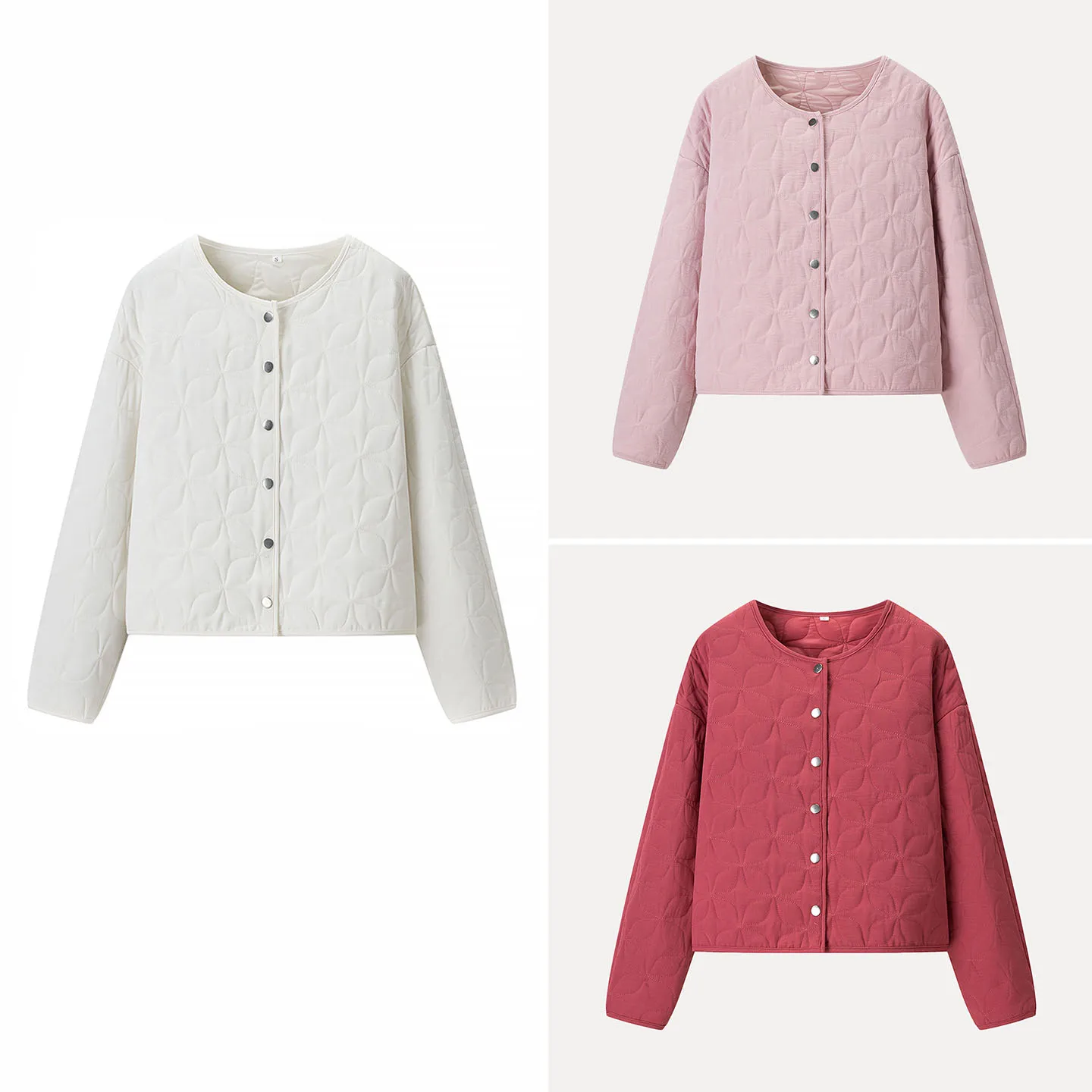 

Свободная хлопковая куртка, круглая, не моющаяся, индивидуальная, женская, осень 2023, новинка, прямая трубка, длинная све, одинарная ...