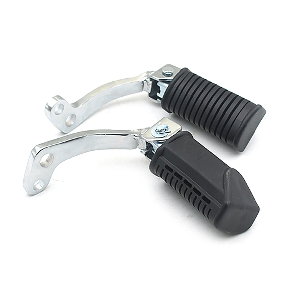 Motorcycle Front Footpegs Footrests Pedals Left&Right For Suzuki GN125 GN-125 Cruiser HJ125-8 GN125-H-F
