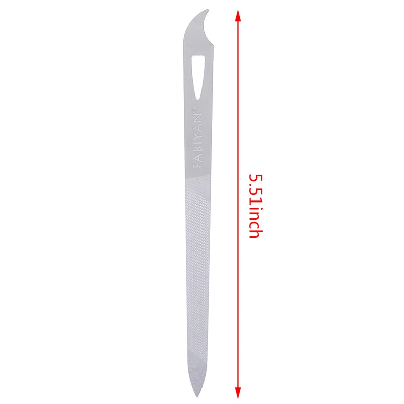 1 Pcs Stainless Steel Nail File Double Sides Thick Nails Pedicure Manicure Tools