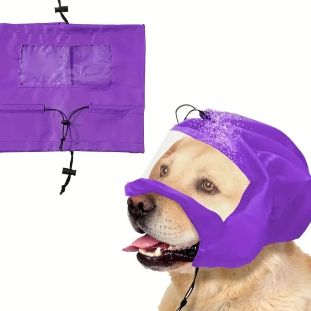 Waterproof Pet Grooming Cap Puppy Small Pets Bath Protector Waterproof Pet Bath Cap with Adjustable Ear for Puppy