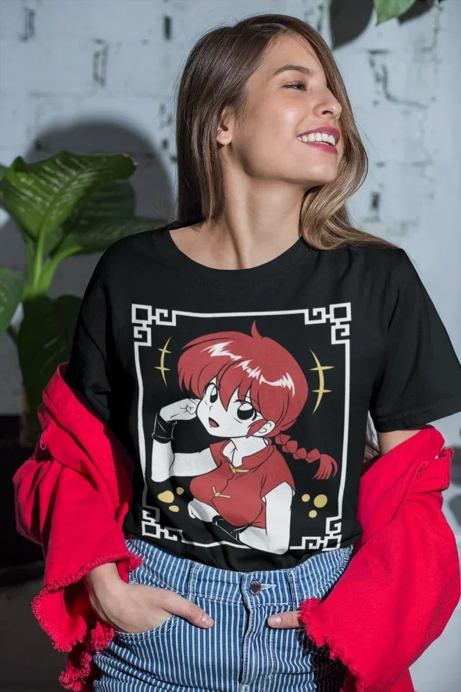 Rumiko Takahashi T-shirt, Kawai  Manga Strip Anime Shirt, Ranma 1/2 Shampoo