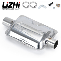 24mm Muffler Silencer Upgraded Clamp Bracket Car Air Diesel Parking Heater Exhaust Pipe Stainless Iron For Diesel Heater