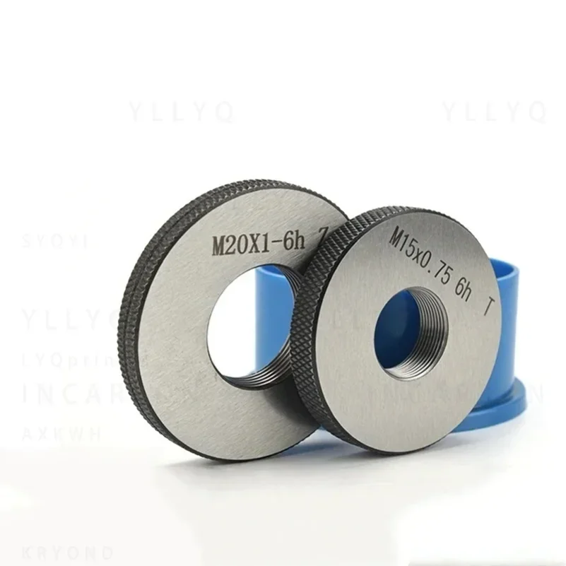 1SET(1*GO+1*NOGO) 6h Thread Ring Gauge M45-M51 X0.5/0.75/1.0/1.25/1.5/2.0/3.0/4.0/4.5/5.0 Metric Fine Tooth Measure Tool