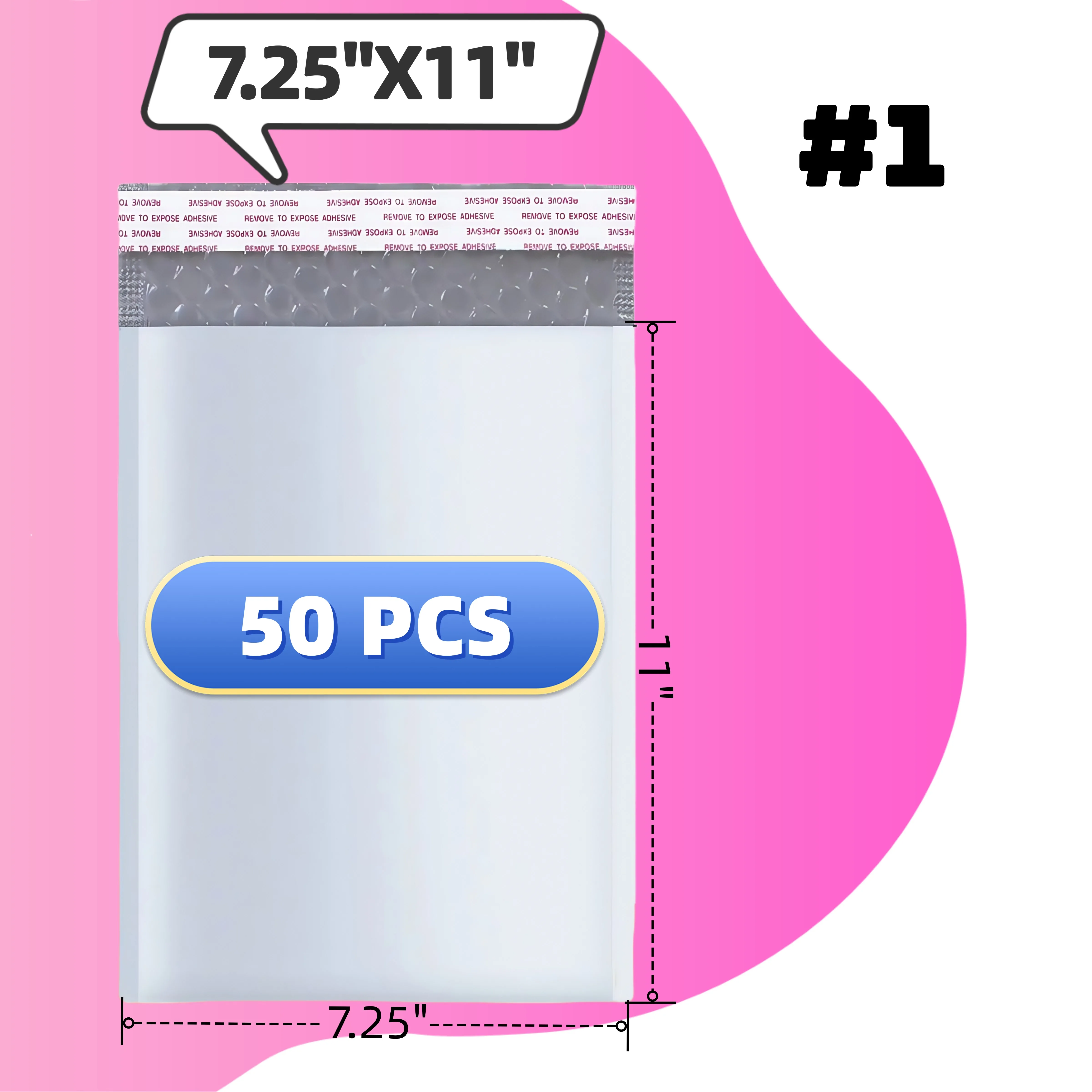 

50 шт # 1, 7,25X11 ПООЛЬНЫЕ БОБОВЫЕ УПРАВЛЕНИЯ ДОСТАВКА ПОТЕРЯННЫХ СУМКОВ НА КОНВЛЕПЫ САМОЕ УПЛОТНЕНИЕ