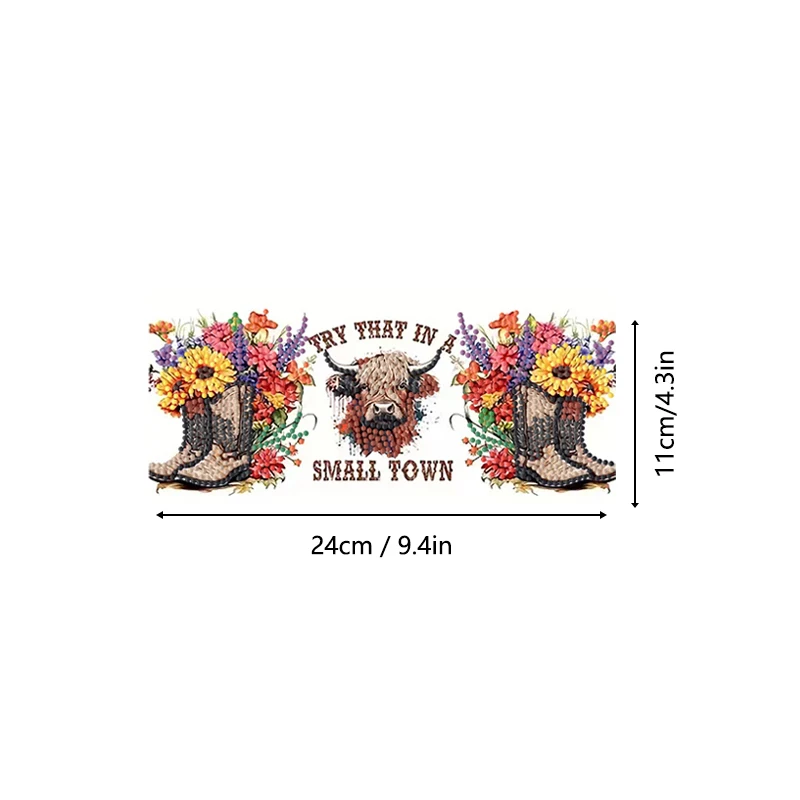 4Pcs DIY Diamond Painting Cup Stickers Cartoon Animal Diamond Art Mosaic Cup Decoration Sticker Kits Christmas Decor Crafts Gift