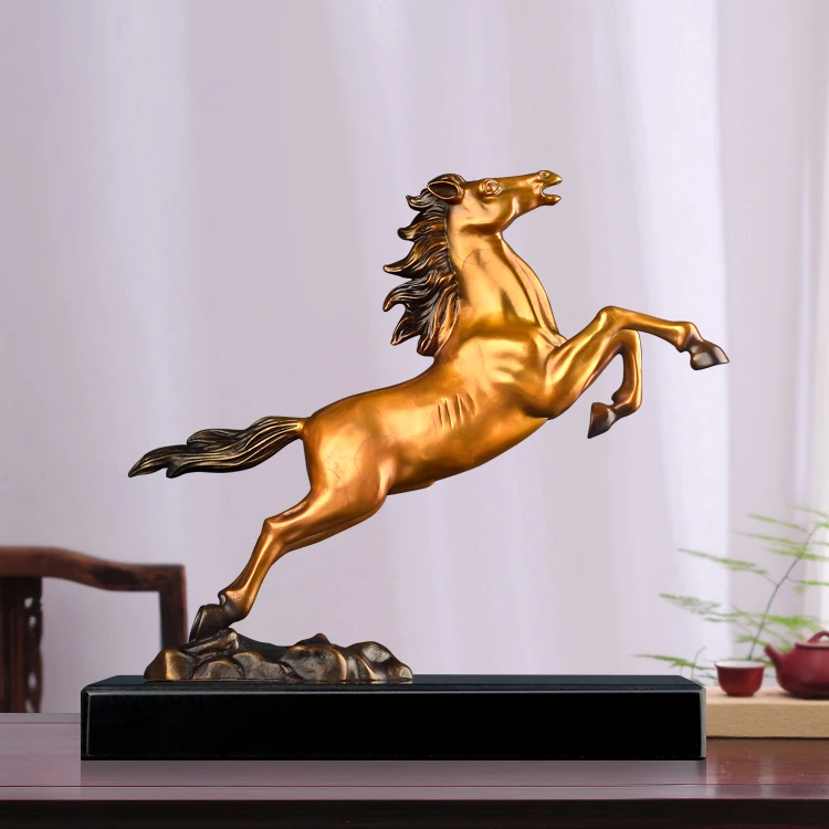 TOP ART Home store Company SHOP Decor stock market financial business bring wealth money GOOD LUCK Success horse copper Statue