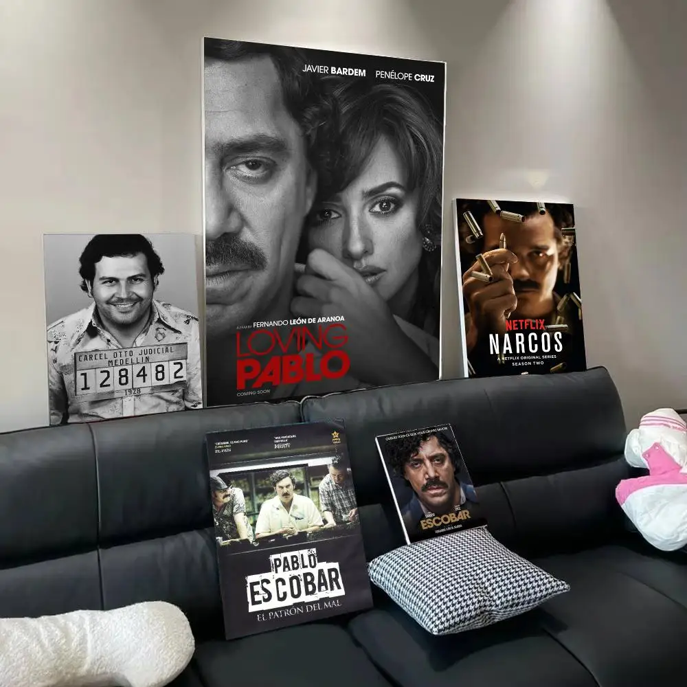 Movie P-Pablo E-Escobar Poster Modern  Wall Art Aesthetic Minimalist Bedroom Decor Cafe Home Gift