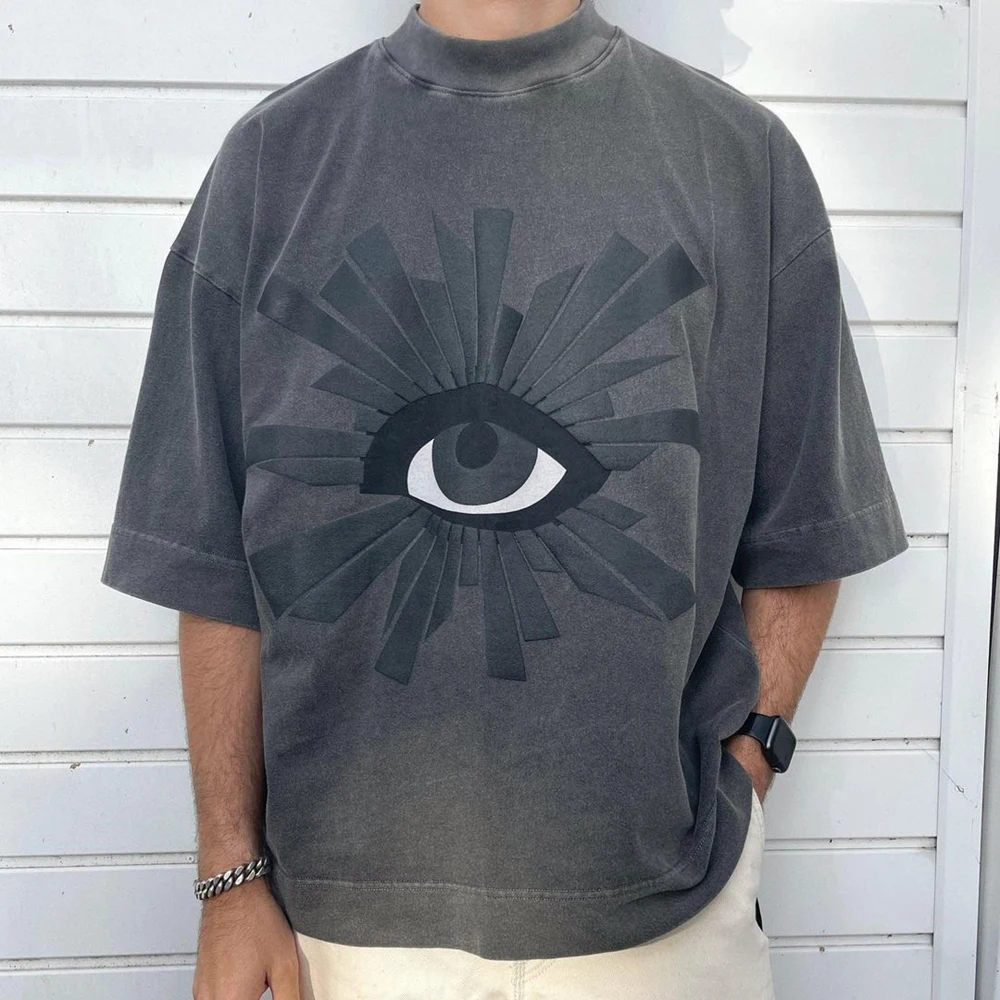 Žába drift pouliční oblečení móda značka dr. house z chyb pěna knihtisk overesized volné léto tričko topy tričko pro muži
