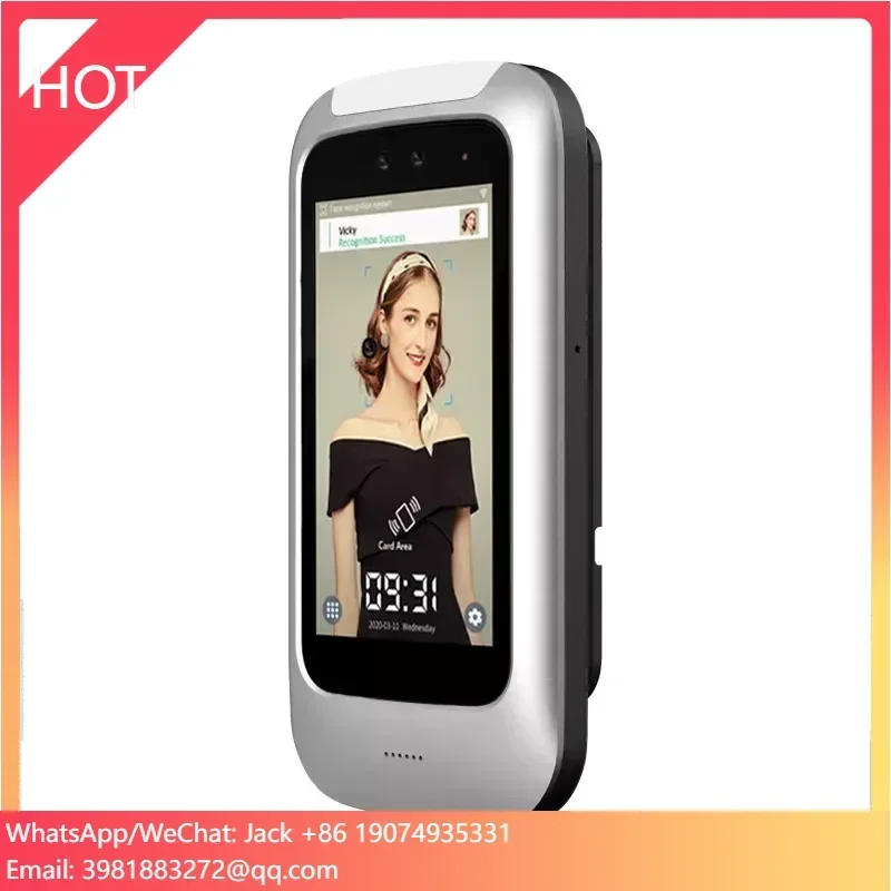 5 inch Facial Recognize 13.56M Card Face Time Attendance And Access Control Cloud System WIFI Mobile APP Smart Time Attendance