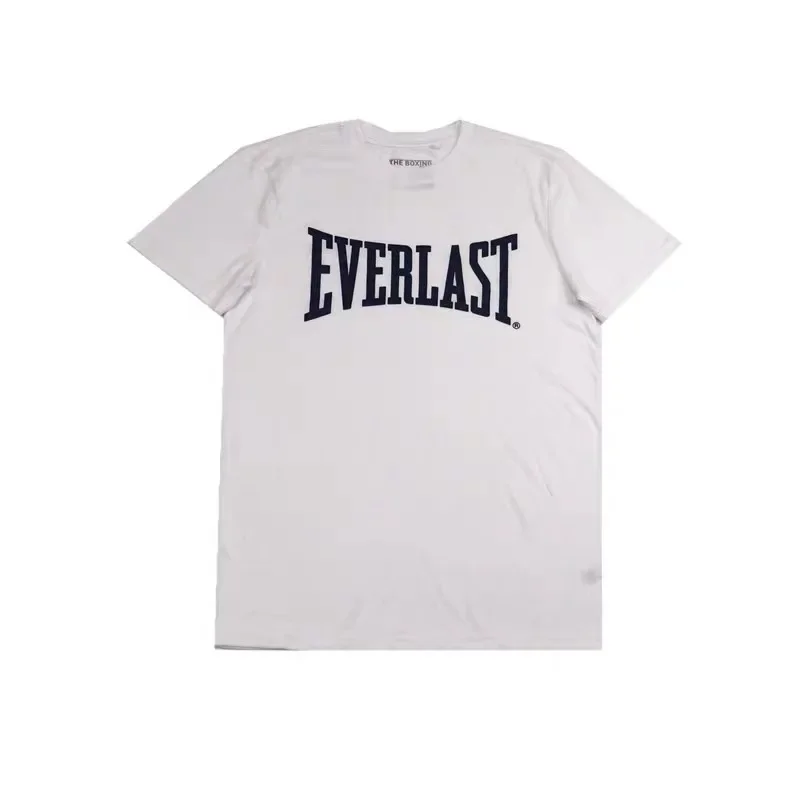 American Single Boxing Sports EVERLAST Men\'s Loose Casual Short-sleeved Trend T-shirt Letter Printing Youth Summer T-shirt