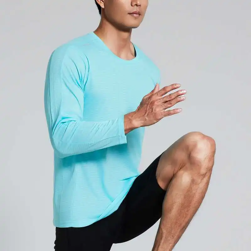 

Men Quick Dryer Sports T-shirt Fitness Tight Long Sleeve Running Shirts Training Jogging Tops Gym Sportswear Bodybuilding Cloth