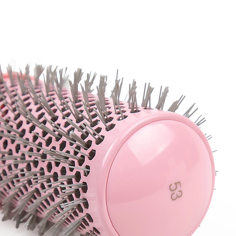 1pc/ Pink round curling comb, 4 sizes suitable for all hair lengths, perfect for fashionable curly hair and women's styling view 4