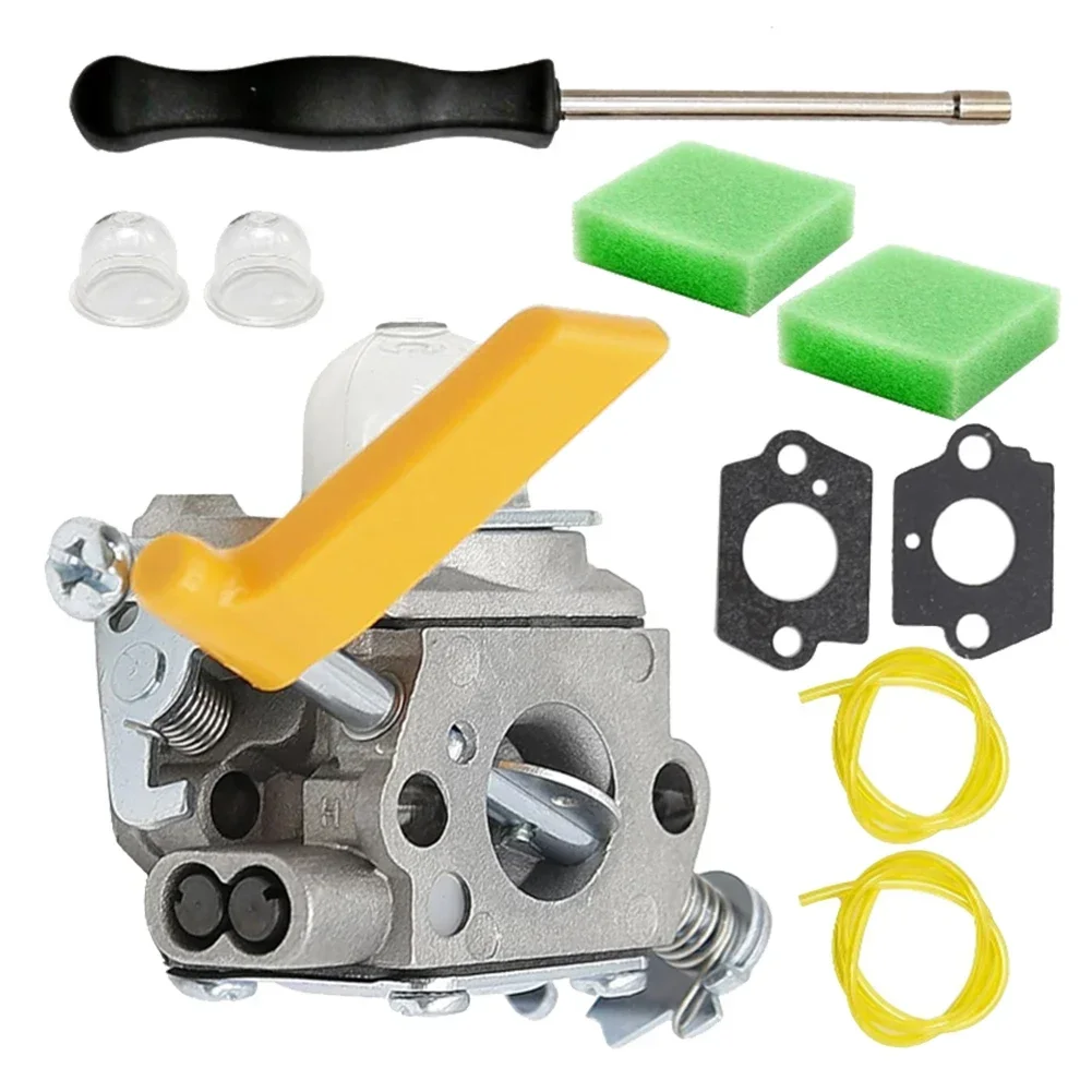 Outdoor Gardening 19 12 4 C1U H60 Replacement Carburetor Replacement Kit Engine Performance Improved Fuel Mixing