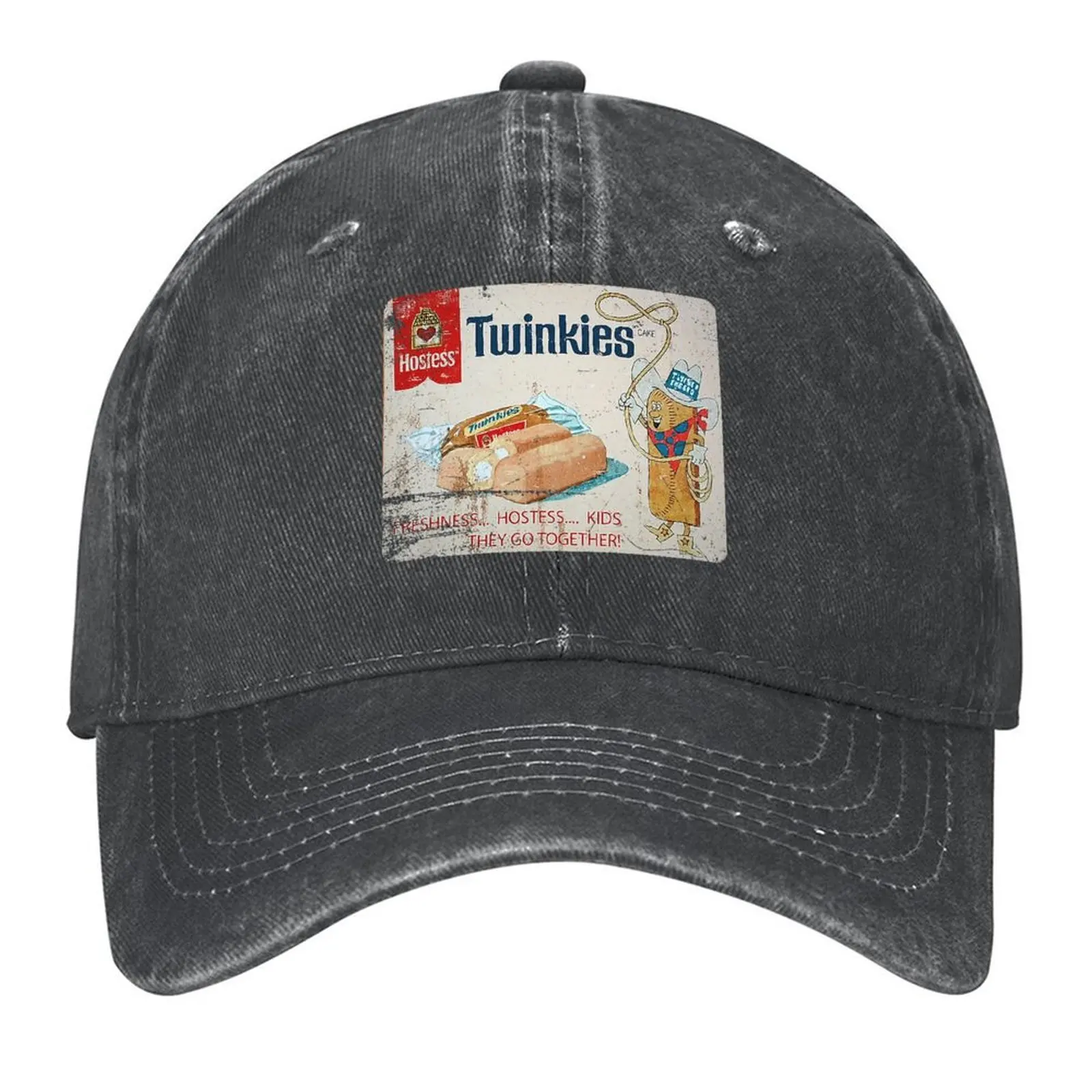 

Distressed, Vintage Authentic Twinkies with Twinkie the Kid Baseball Cap Rugby Male hat Anime Caps For Women Men's