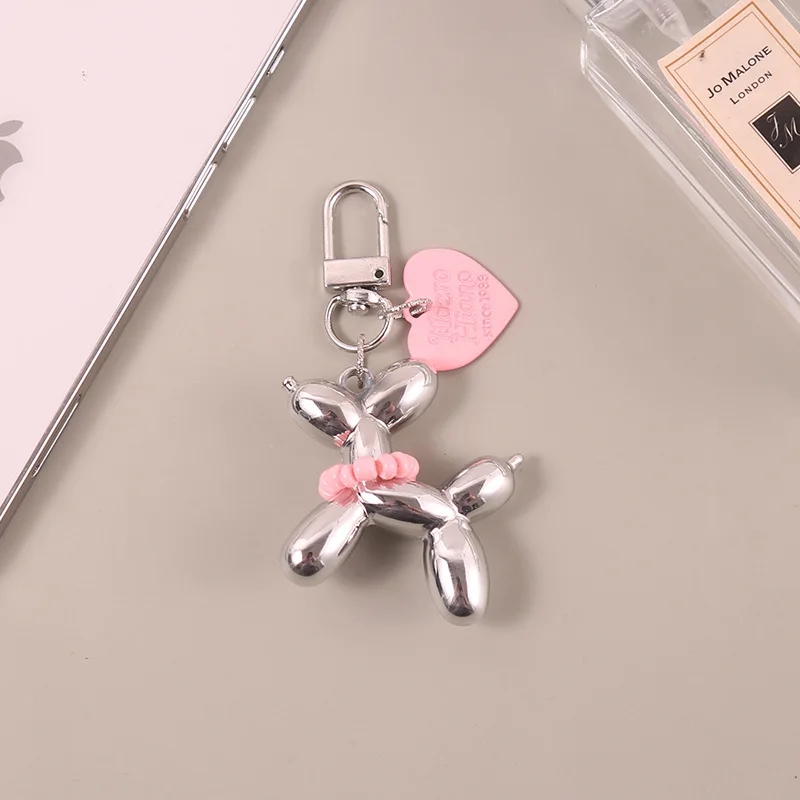 1pc Bling Kawaii Cartoon Animal Couple Keychains Key Ring For Women Men New Colorful Cute Pet Bag Car Holder Airpods Box Jewelry