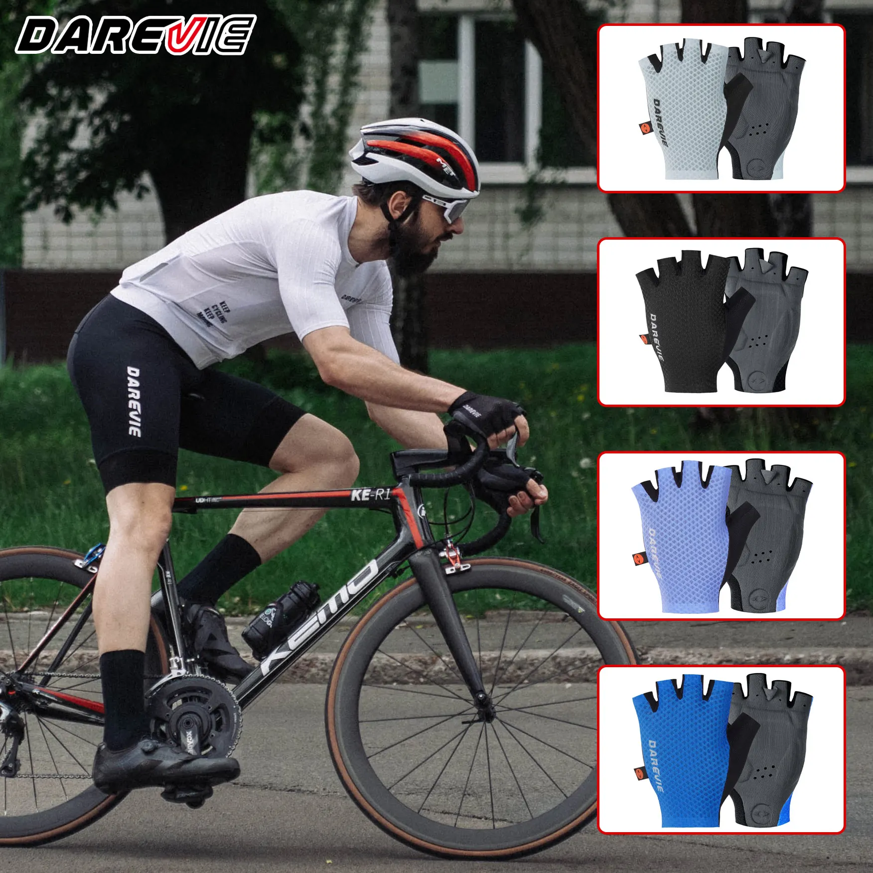 #74 Latest Half Finger Cycling Gloves Offers