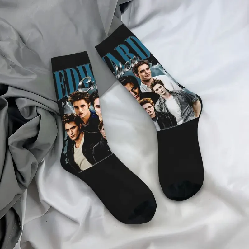 Calcetines Vintage de Edward Cullen para hombre y mujer, medias Retro de los años 90, moda para hombre, moda para mujer, regalos de Robert Pattinson Harajuku, Y2K