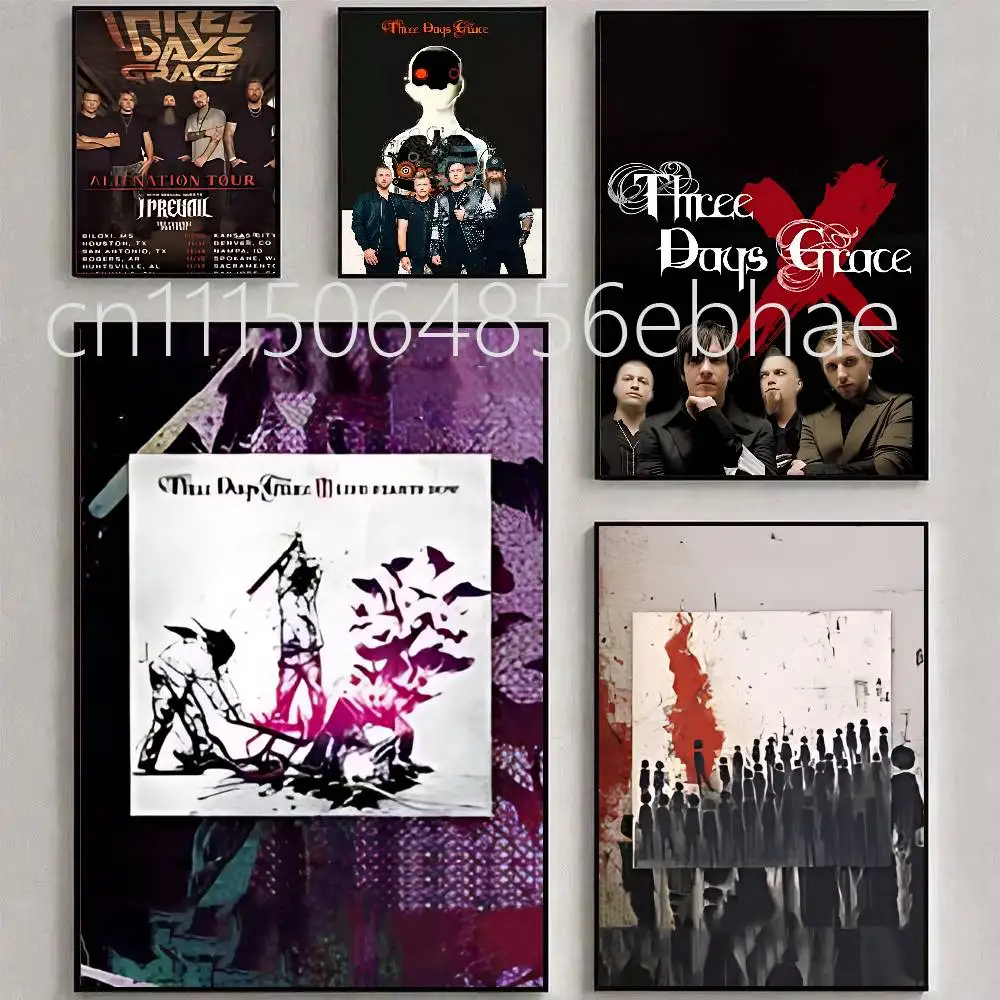 FOR Three Days Grace Poster HD Print Home Decor Wall Art Mural Room Bar Decoration