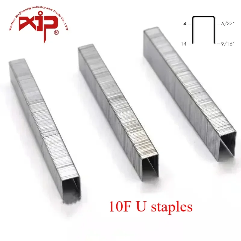 1000pcs Staples 10F Series U Type Nails Wood Fastener Furniture Nails Pneumatic Gun Sofa Pins Galvanized Staple in U Type