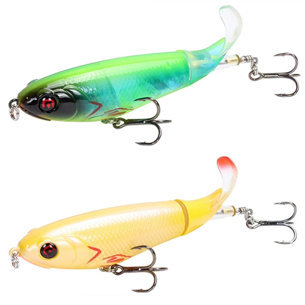 Whopper Popper Señuelo Topwater 10,5 cm – Ojos 3D Cola Giratoria - imagen 2