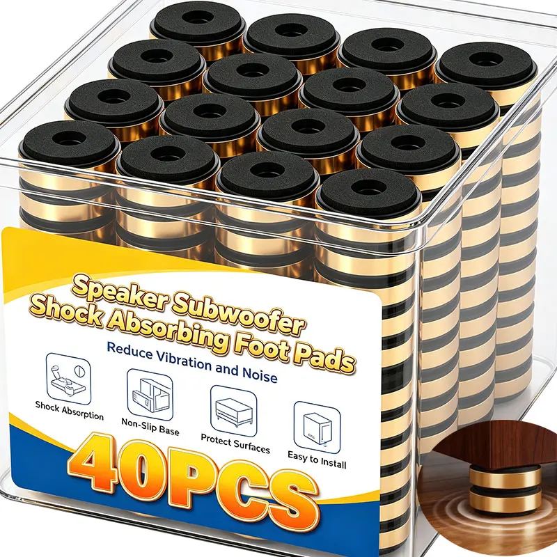 Speaker Subwoofer Shock Absorbing Foot Pads Sturdy Anti Vibration Shock Absorbing Resonance Reduce Bass Clarity Amp Audio Gear