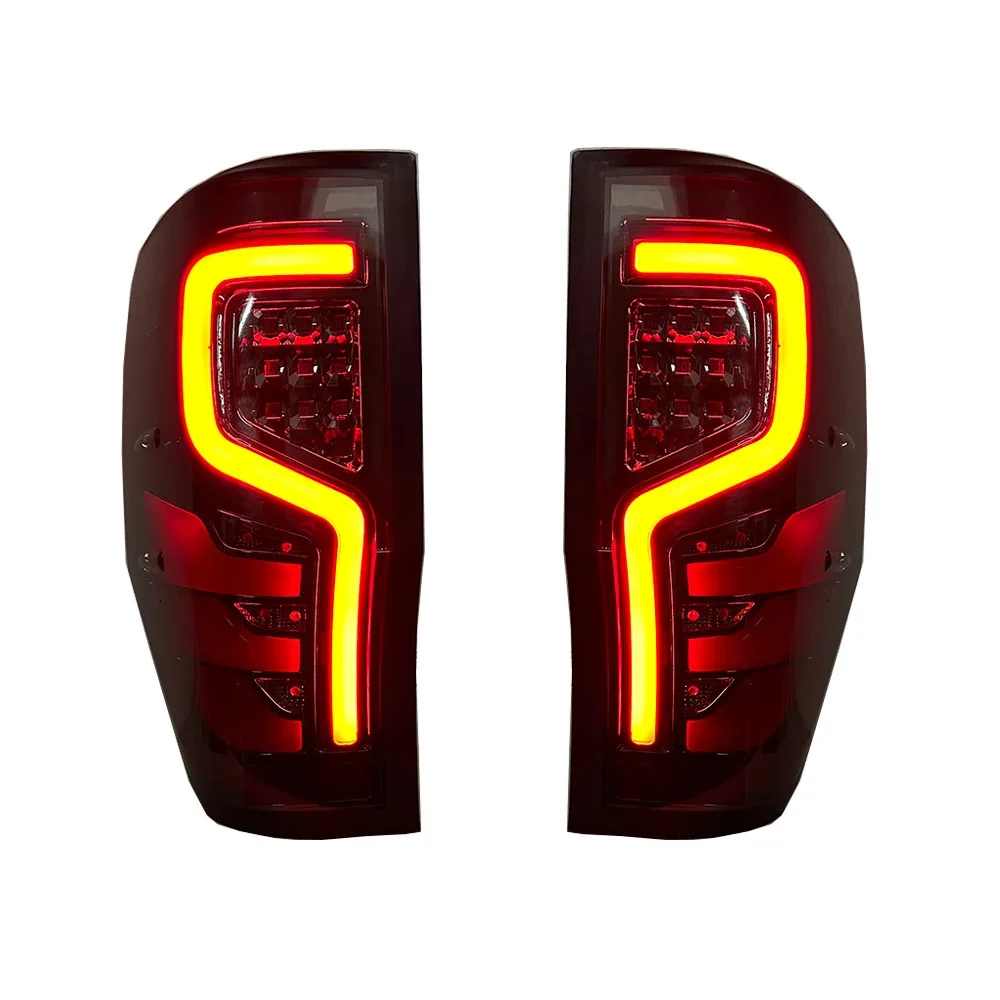 Car LED Taillight Assembly For Ranger Raptor T6 T7 T 8 2012-2021 Rear Driving Lamp + Brake Light + Reverse Light + Turn Signal