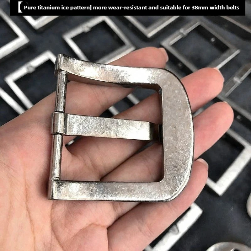 التيتانيوم النقي 4 سنتيمتر شقة دبوس مشبك حزام الرأس-الصدأ التيتانيوم معدن دائم هيبوالرجينيك الرجال تنوعا مشبك حزام الموضة #3