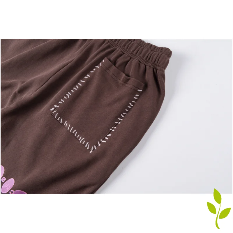 Summer Hip Hop Elastics Cactus Jack Shorts Cartoon Graphics Print Casual Loose Men Women High Quality Cotton Sweatpants