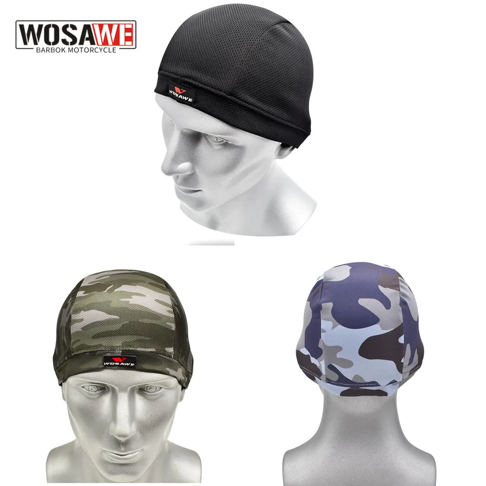 WOSAWE Winter Windproof Men MTB Motorcycle Helmets Inner Thermal Mask Cap Warm Cycling Motocross Ski Helmet Liner Hat Headgear