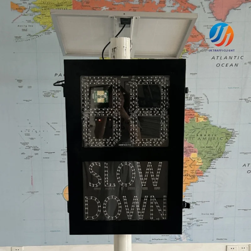 

Factory Solar radar Traffic Sign Slow Down 2 Digital Speed Display Speed Warning Signs for Highway Safety Custom