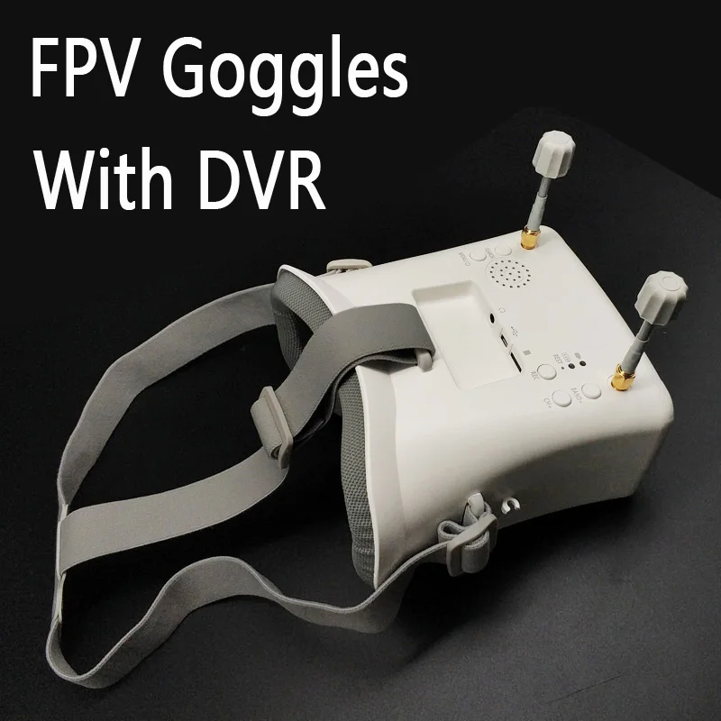 5.8G FPV Goggles 4.3 inch TFT LCD 800*480 Display with DVR and 5.8G Long Range Transmitter 1000mW adjustable and 1500TVL Camera