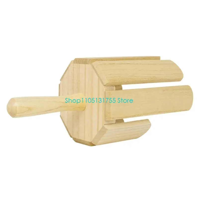 K0EF Wooden Tone Block Percussion Instrument With Mallet, Varied Sound Rhythm Block for Kids and Beginners, Handheld Music Class