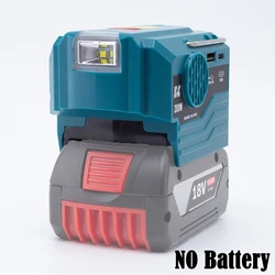 Batería de iones de litio de 200W para Bosch, inversor portátil, adaptador de corriente de onda sinusoidal, TYPE-C USB, CA 110-230V, toma de cargador (sin batería)