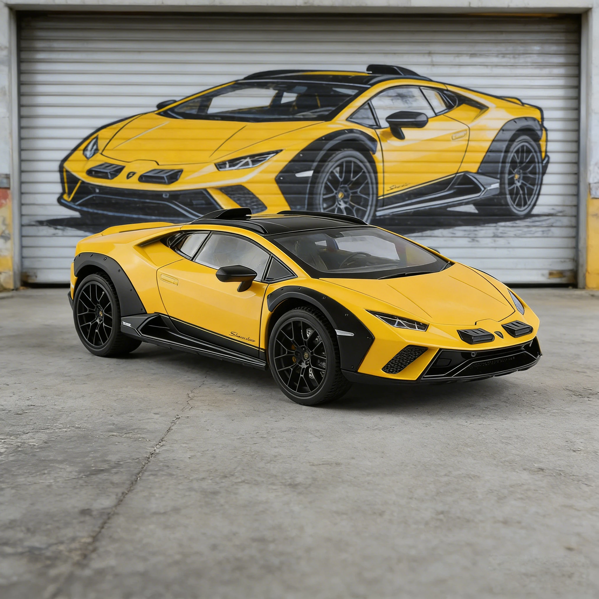 

Simulation 1:18 Scale Huracan Sterrato Alloy Car Model With Sound and Light Boy Toy Car Can Be Collected Sports Car Toy Gift