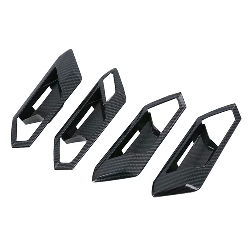 

B07A-для VW T-Roc 2018-2024 углеродное волокно, внутренняя дверная ручка автомобиля, крышка чаши, аксессуары для отделки