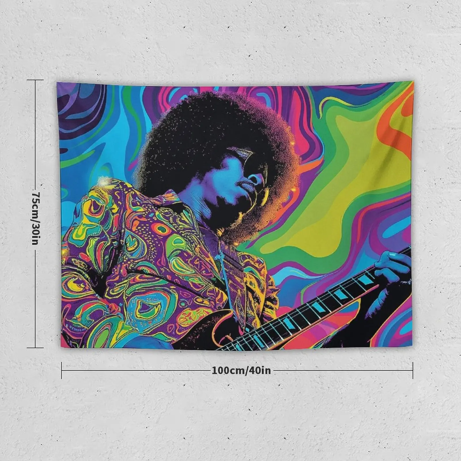 Rhythmic Legends Guitarist Tapestry Things To Decorate The Room Decorations For Your Bedroom Wall Decorations Tapestry