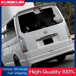 Car Rear Roof Spoiler For Toyota Hiace Commuter 2005-2018 ABS Plastic Unpainted Primer Rear Trunk Wing Lip Spoiler Car Styling