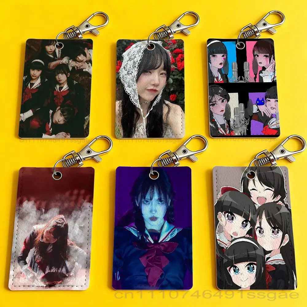 

Cute P-Phantom S-Siita Card Holder Men And Womenn Universal Antirust Keychain Learther Access Drop Key Tag Ring