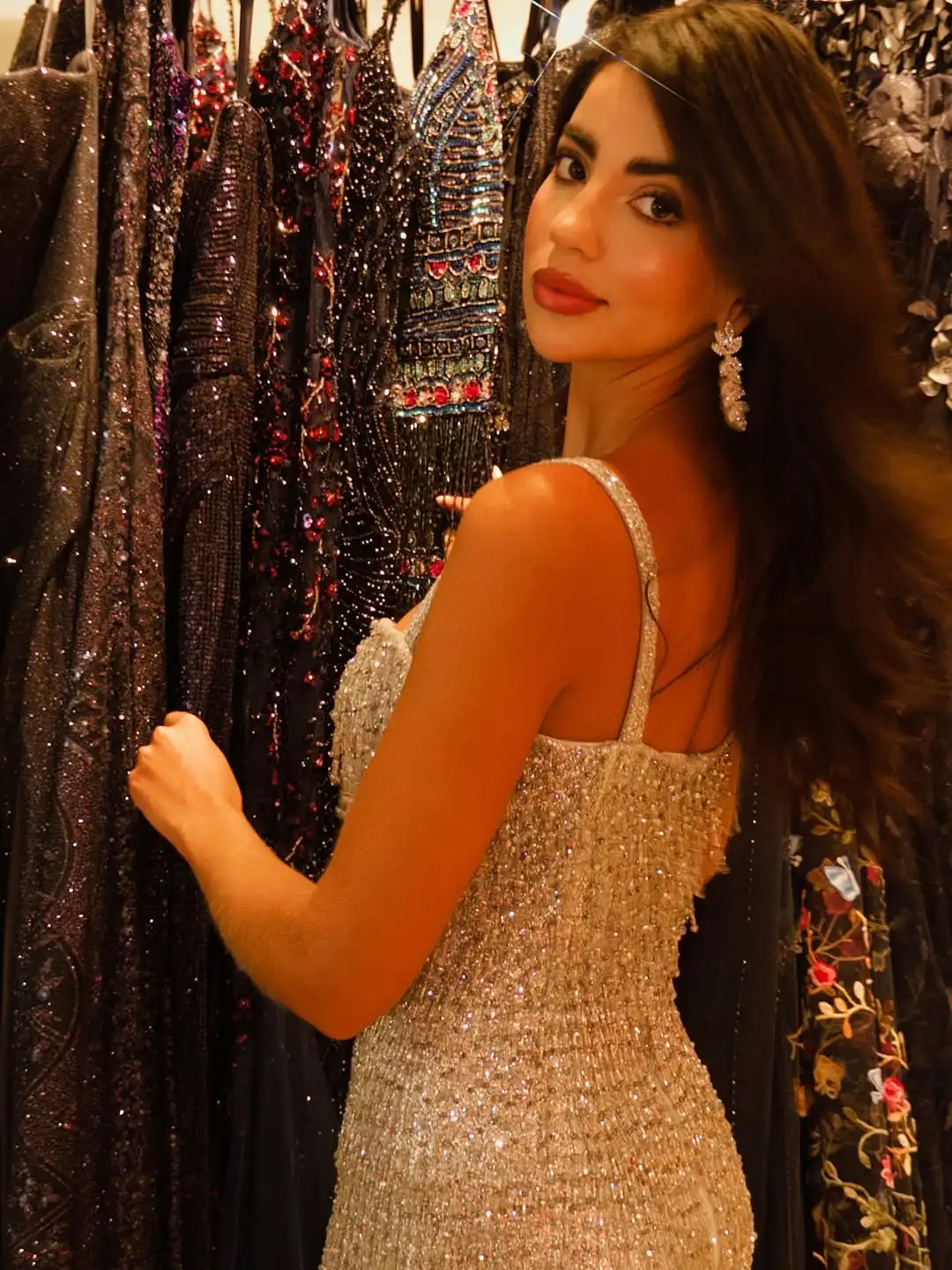 Ofherown Luxury Pearls Sequins Tassel Cocktail Dress Sparkly Spaghetti Straps Mini Evening Dresses Above Knee Robe De Soiree