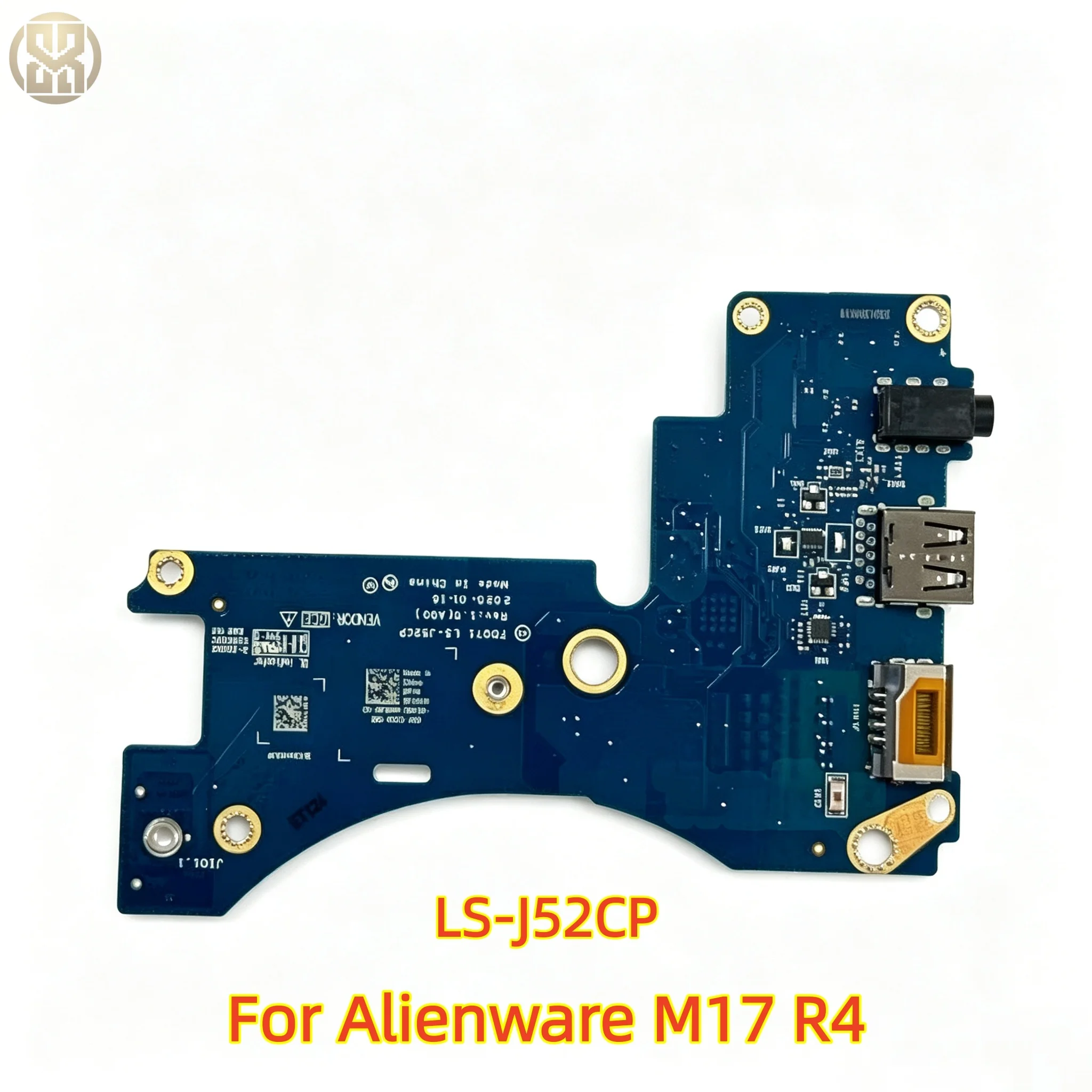 LS-J52CP R18KH IO Subboard For Alienware M17 R4 USB RJ45 Audio LAN WLAN Interface Board