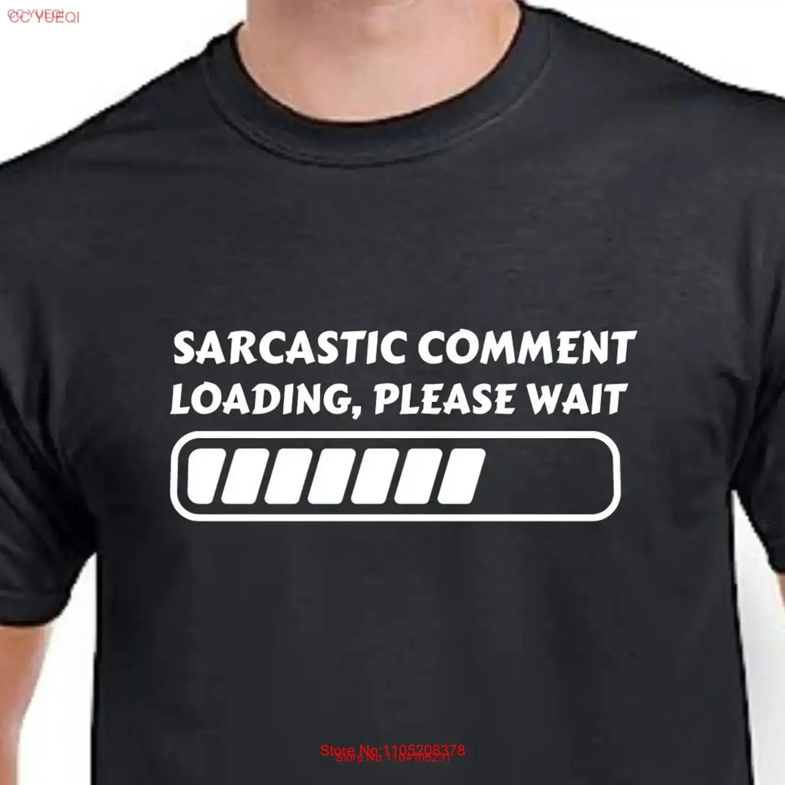 Sarcastic Comment loading Please Wait Funny Saying Christmas T Shirt Text Matching vintage Washed Stylish Versatile Soft