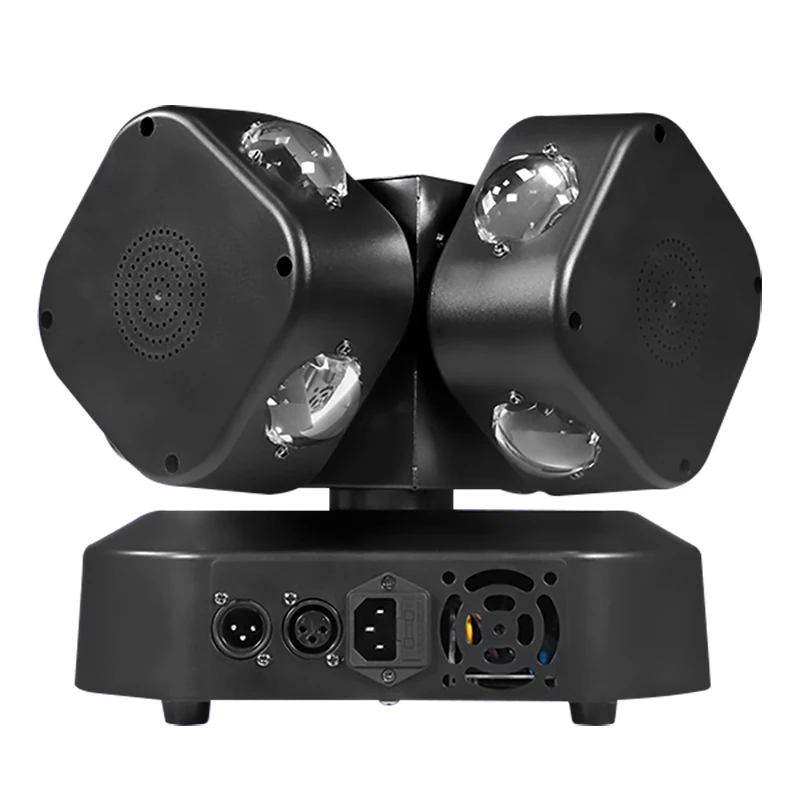 FOUR Head LED Moving Light Wind Fire Wheel Shaking Head Lamp for Stage Entertainment