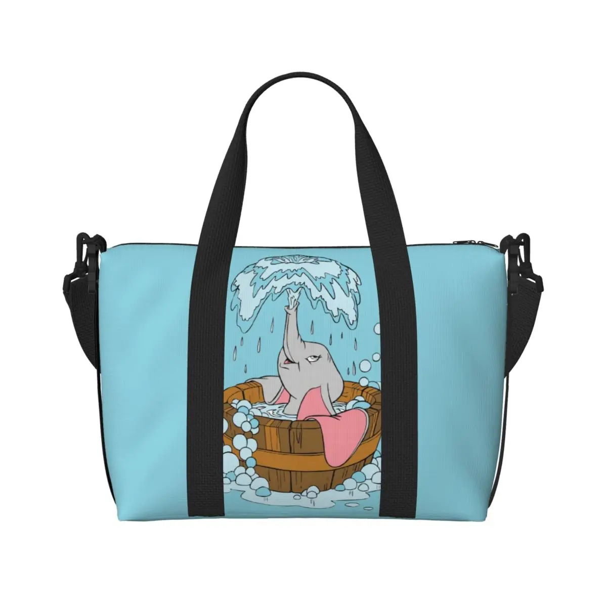 

Женская сумка-тоут с принтом Дамбо, большая вместительная сумка для пляжа, спортзала, путешествий, на плечо