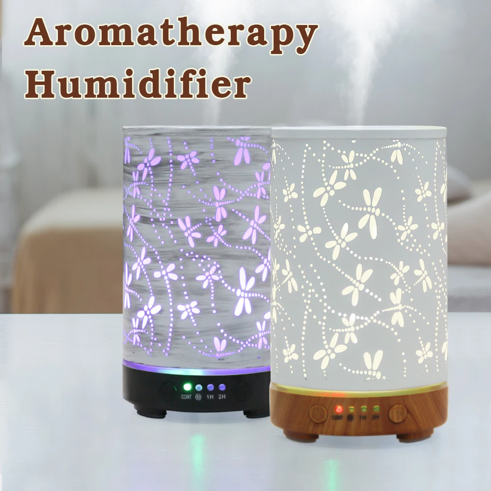 

Диффузор эфирного масла, 100 мл, ароматический диффузор, прохладный туман, увлажнители, диффузор аромата стрекозы с защитой от автоматического отключения